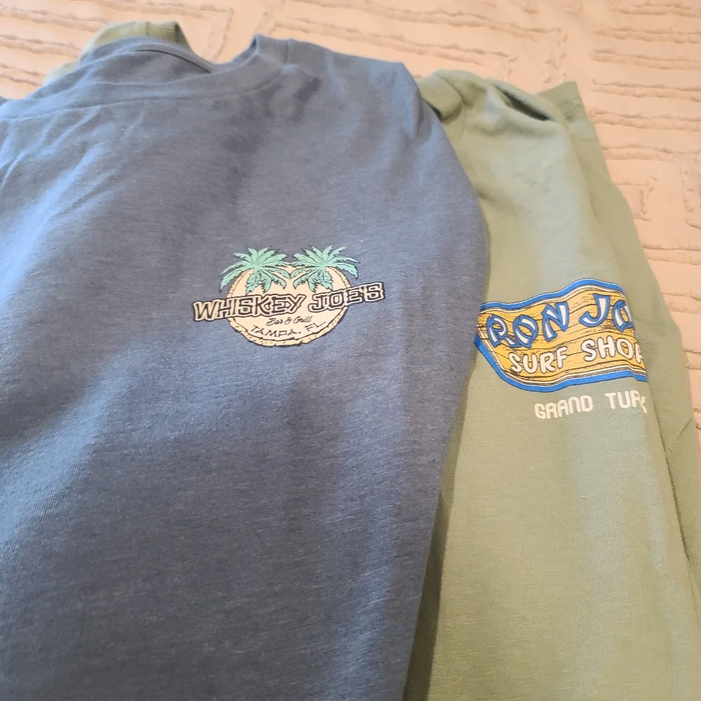 2 Pack Long Sleeve Men's T's. Cl-5 - Picture 1 of 8